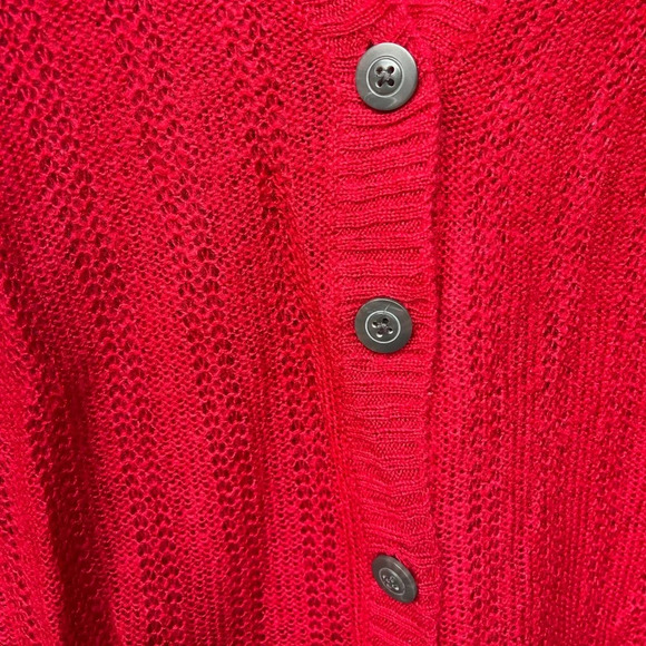 Sonoma Cardigan button closure size small  
Red - Picture 3 of 6